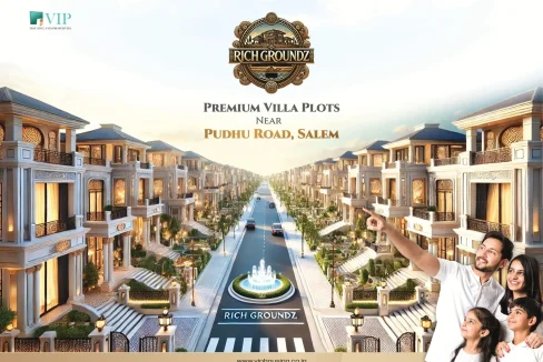 Rich Groundz Salem DTCP Approved Premium Villa Plots near Pudhu Road Salem gated community residential plots for sale